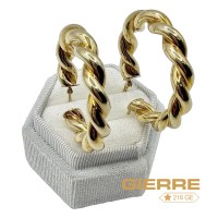 MOR0086 Orecchini cerchi intrecciati maxi